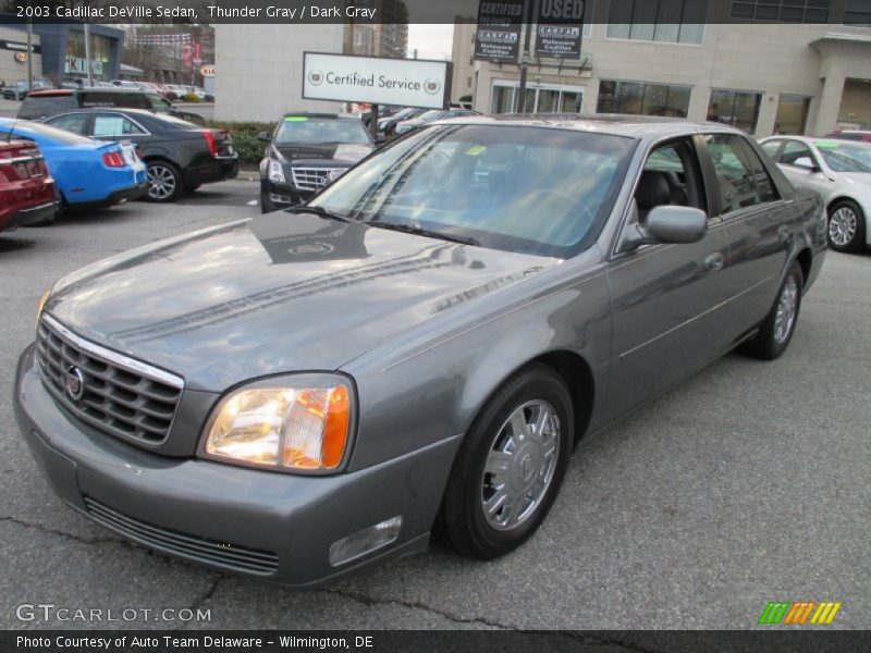 Thunder Gray / Dark Gray 2003 Cadillac DeVille Sedan
