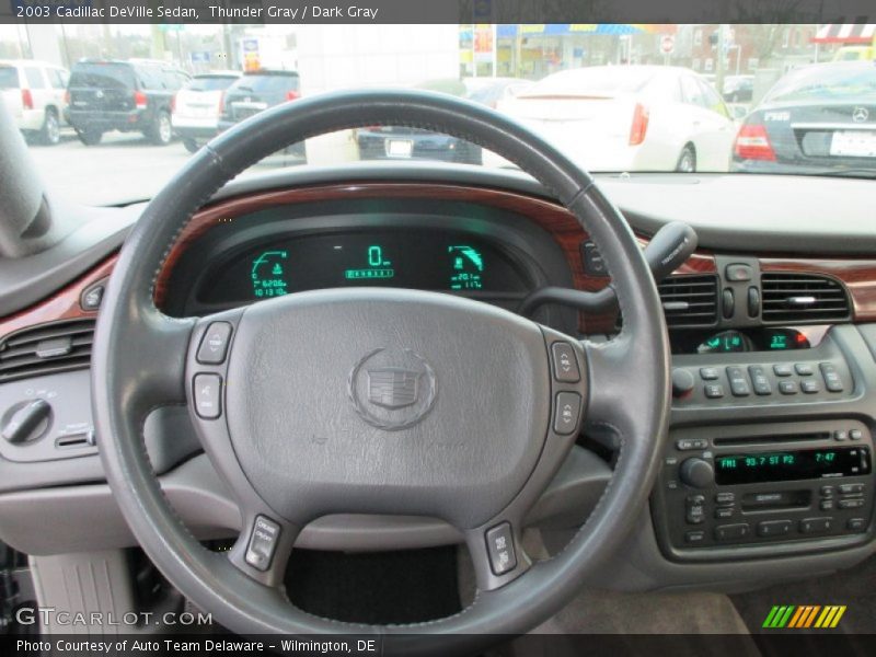 Thunder Gray / Dark Gray 2003 Cadillac DeVille Sedan