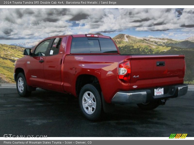 Barcelona Red Metallic / Sand Beige 2014 Toyota Tundra SR5 Double Cab 4x4