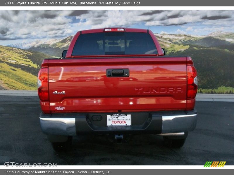 Barcelona Red Metallic / Sand Beige 2014 Toyota Tundra SR5 Double Cab 4x4