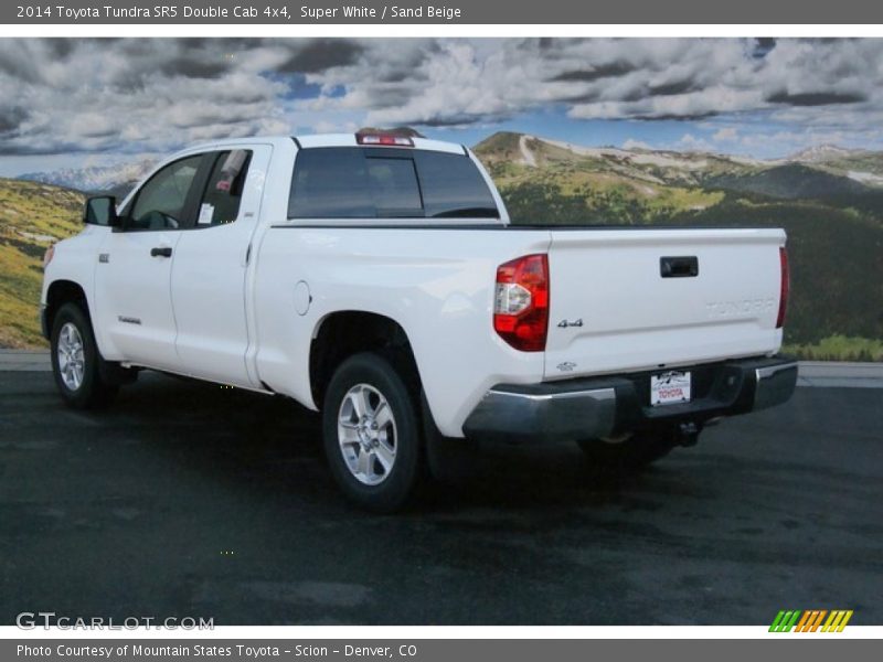 Super White / Sand Beige 2014 Toyota Tundra SR5 Double Cab 4x4
