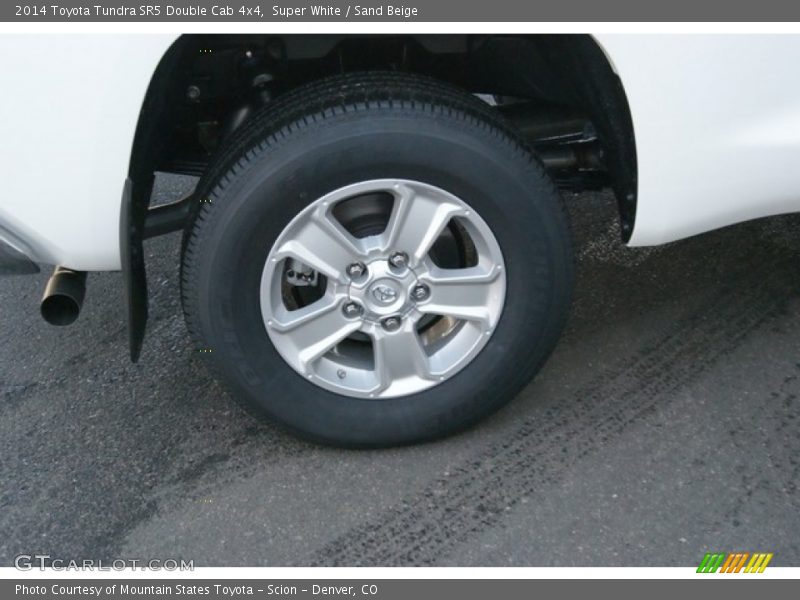 Super White / Sand Beige 2014 Toyota Tundra SR5 Double Cab 4x4