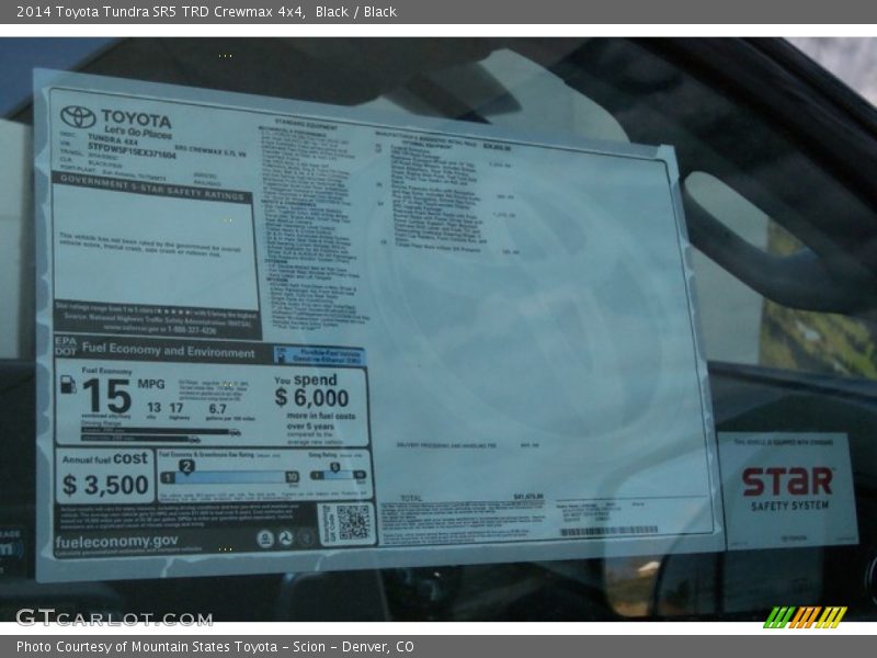 Black / Black 2014 Toyota Tundra SR5 TRD Crewmax 4x4