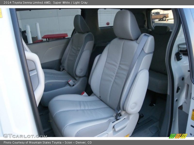 Super White / Light Gray 2014 Toyota Sienna Limited AWD
