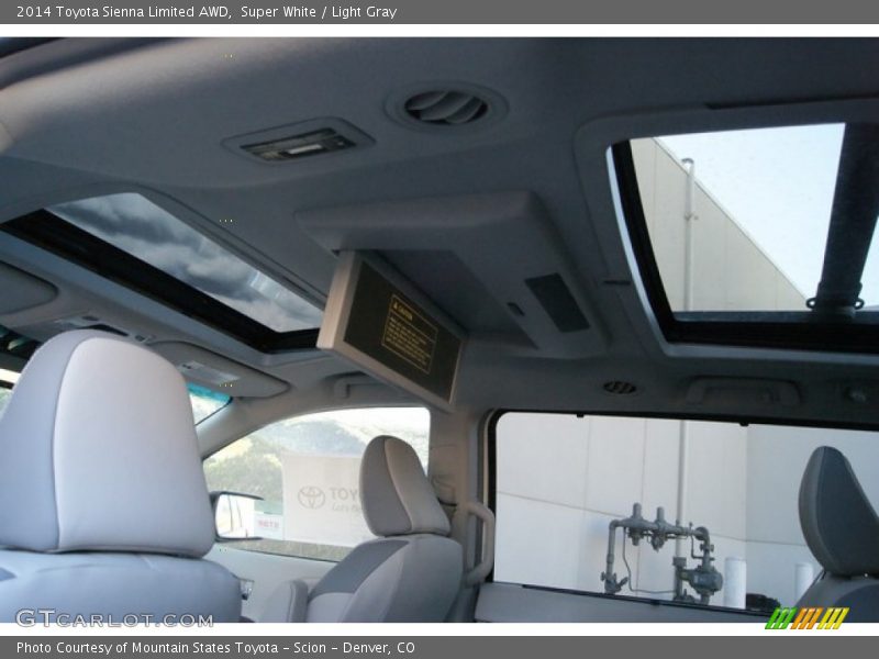 Super White / Light Gray 2014 Toyota Sienna Limited AWD
