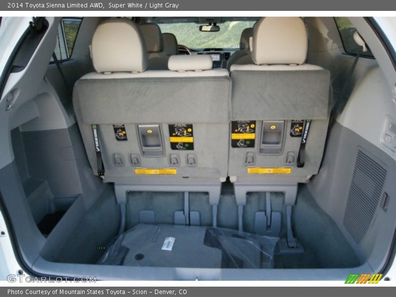 Super White / Light Gray 2014 Toyota Sienna Limited AWD