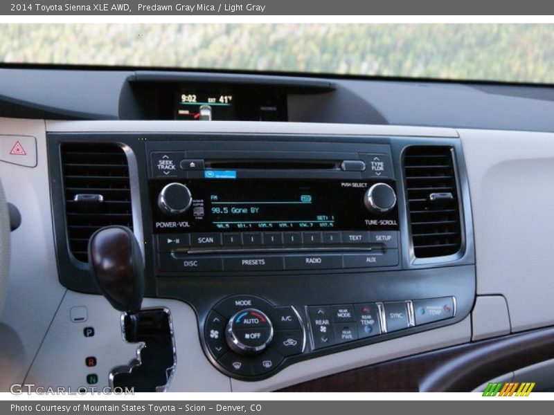Predawn Gray Mica / Light Gray 2014 Toyota Sienna XLE AWD