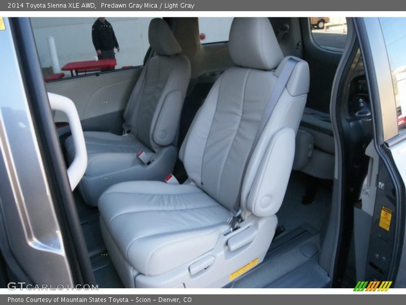 Predawn Gray Mica / Light Gray 2014 Toyota Sienna XLE AWD