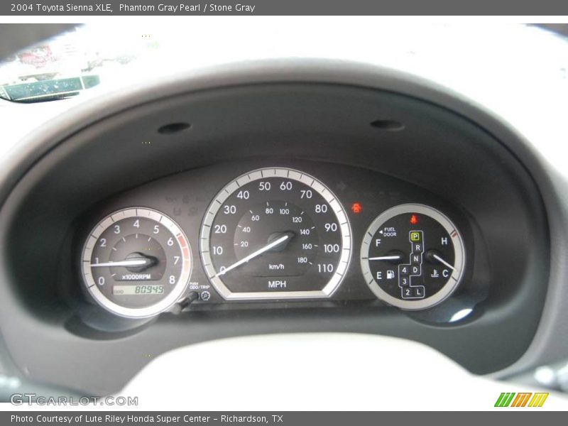 Phantom Gray Pearl / Stone Gray 2004 Toyota Sienna XLE