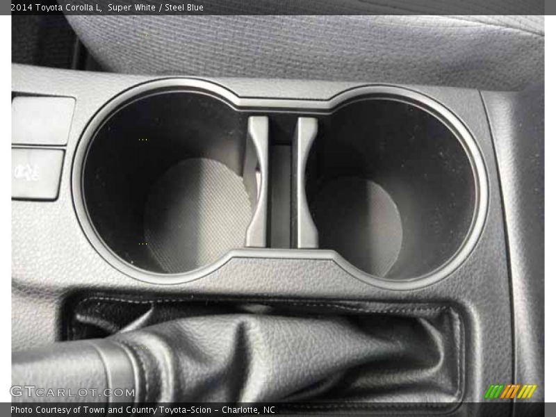 Super White / Steel Blue 2014 Toyota Corolla L