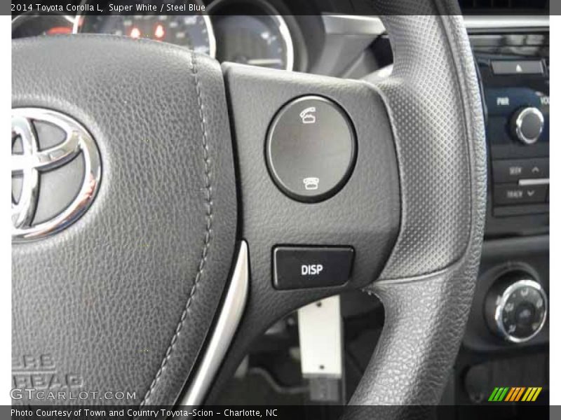 Super White / Steel Blue 2014 Toyota Corolla L