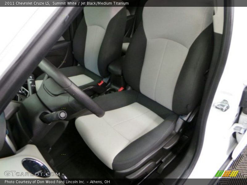 Summit White / Jet Black/Medium Titanium 2011 Chevrolet Cruze LS