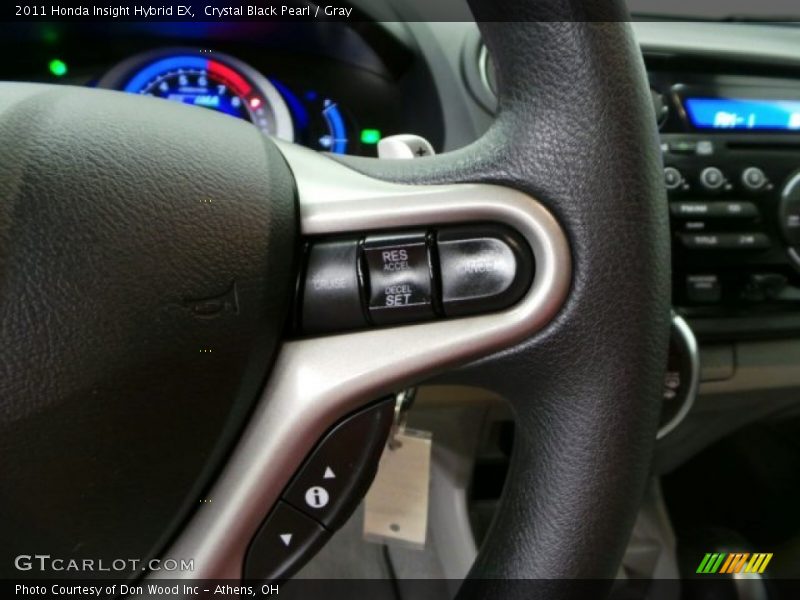 Crystal Black Pearl / Gray 2011 Honda Insight Hybrid EX