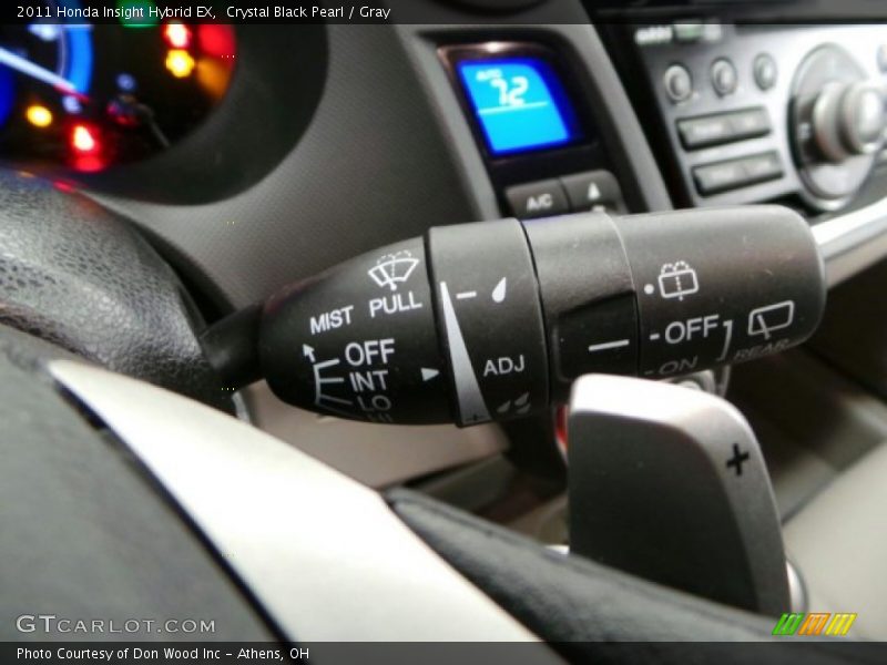 Crystal Black Pearl / Gray 2011 Honda Insight Hybrid EX