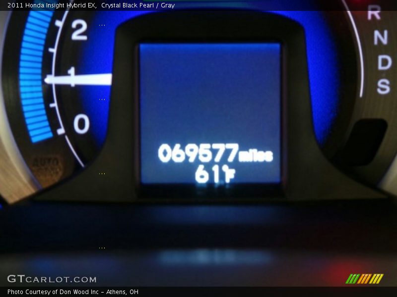 Crystal Black Pearl / Gray 2011 Honda Insight Hybrid EX
