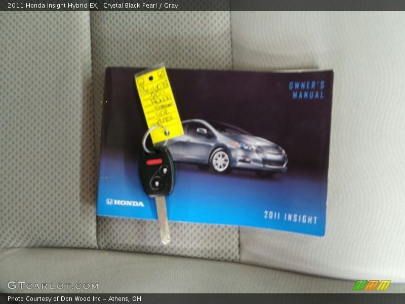 Crystal Black Pearl / Gray 2011 Honda Insight Hybrid EX