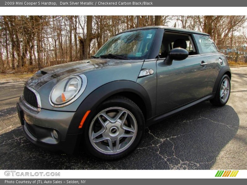 Dark Silver Metallic / Checkered Carbon Black/Black 2009 Mini Cooper S Hardtop