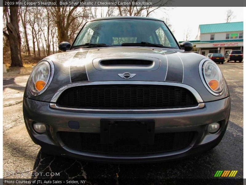 Dark Silver Metallic / Checkered Carbon Black/Black 2009 Mini Cooper S Hardtop