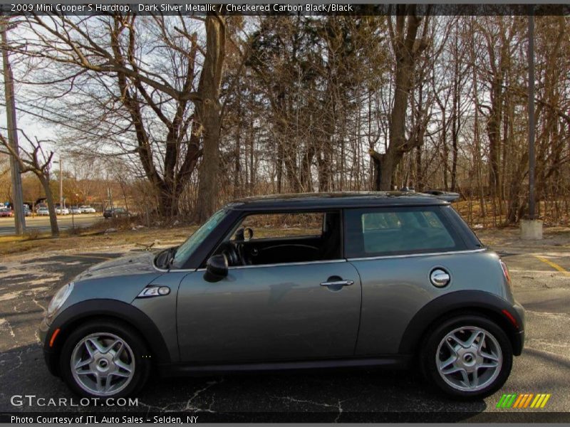 Dark Silver Metallic / Checkered Carbon Black/Black 2009 Mini Cooper S Hardtop