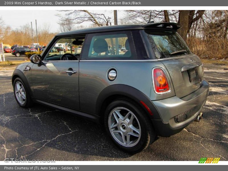 Dark Silver Metallic / Checkered Carbon Black/Black 2009 Mini Cooper S Hardtop