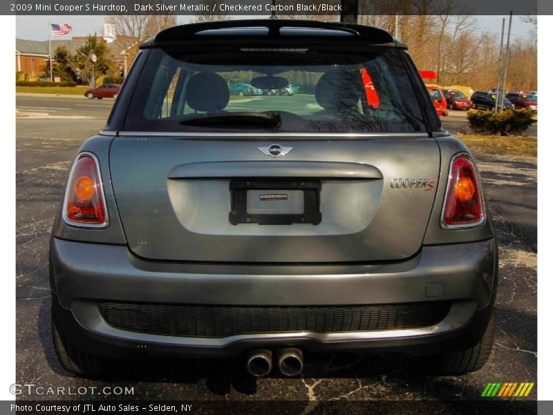 Dark Silver Metallic / Checkered Carbon Black/Black 2009 Mini Cooper S Hardtop