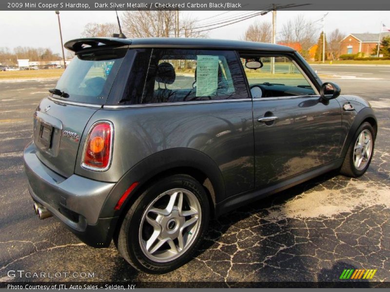 Dark Silver Metallic / Checkered Carbon Black/Black 2009 Mini Cooper S Hardtop