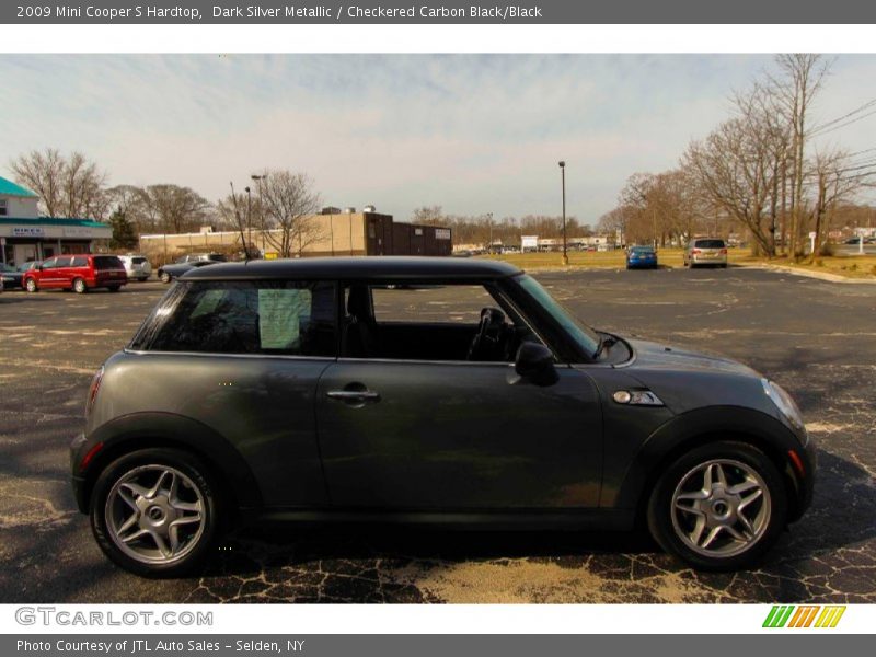 Dark Silver Metallic / Checkered Carbon Black/Black 2009 Mini Cooper S Hardtop