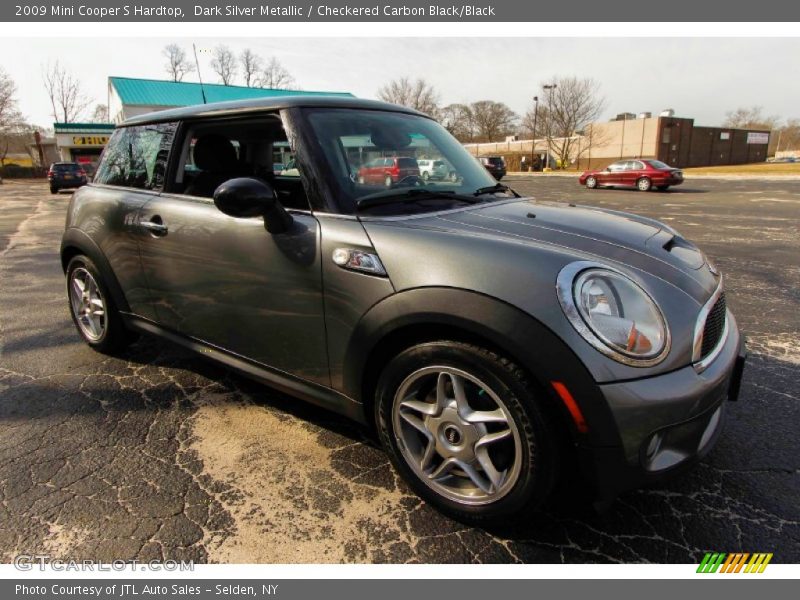 Dark Silver Metallic / Checkered Carbon Black/Black 2009 Mini Cooper S Hardtop