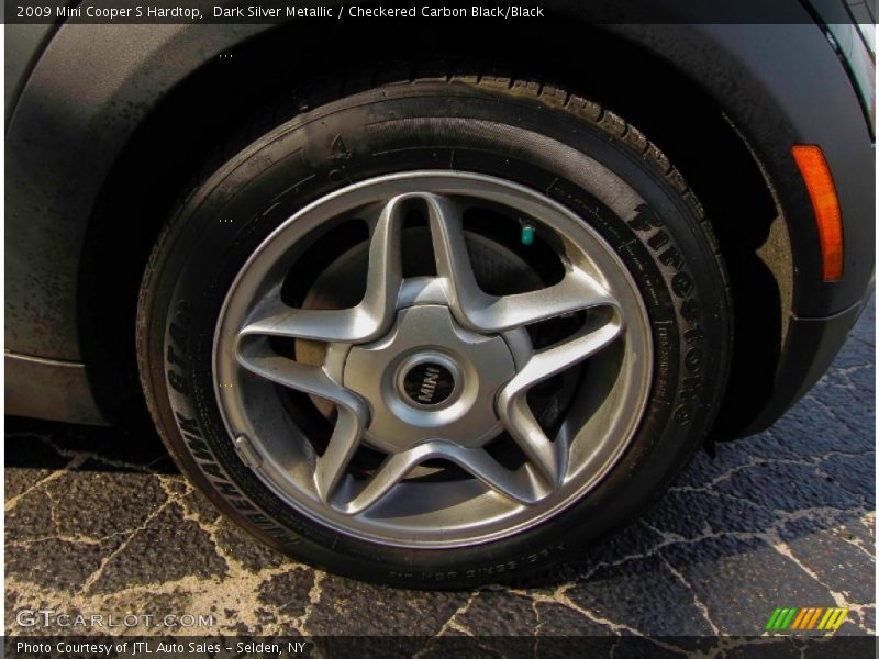Dark Silver Metallic / Checkered Carbon Black/Black 2009 Mini Cooper S Hardtop