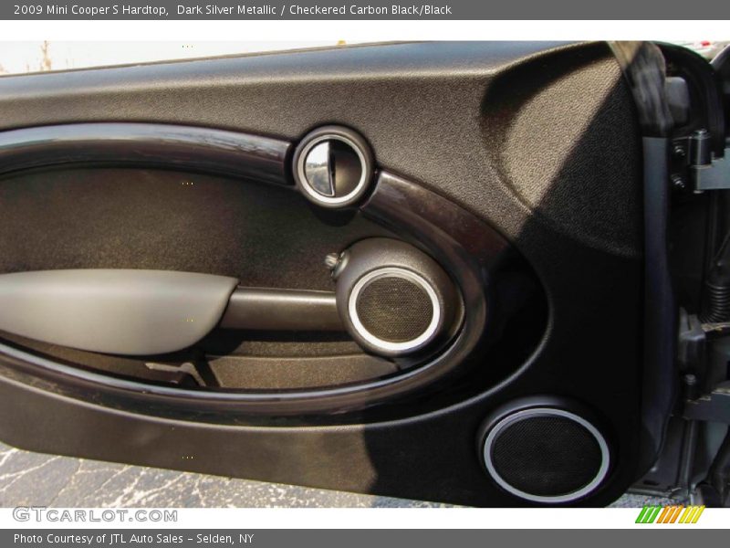 Dark Silver Metallic / Checkered Carbon Black/Black 2009 Mini Cooper S Hardtop