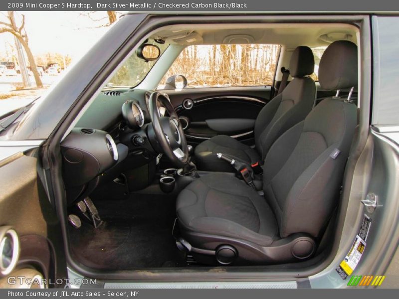Dark Silver Metallic / Checkered Carbon Black/Black 2009 Mini Cooper S Hardtop
