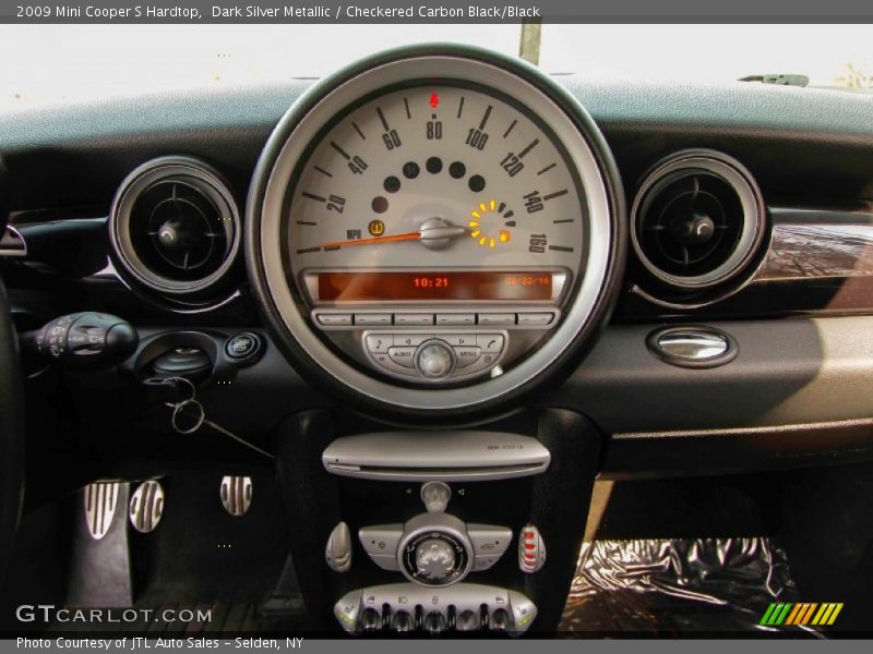 Dark Silver Metallic / Checkered Carbon Black/Black 2009 Mini Cooper S Hardtop
