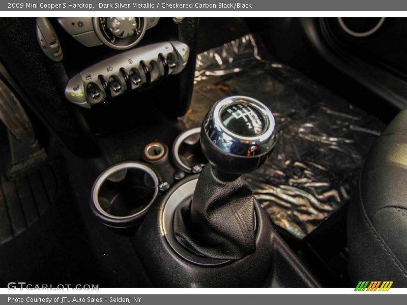 Dark Silver Metallic / Checkered Carbon Black/Black 2009 Mini Cooper S Hardtop