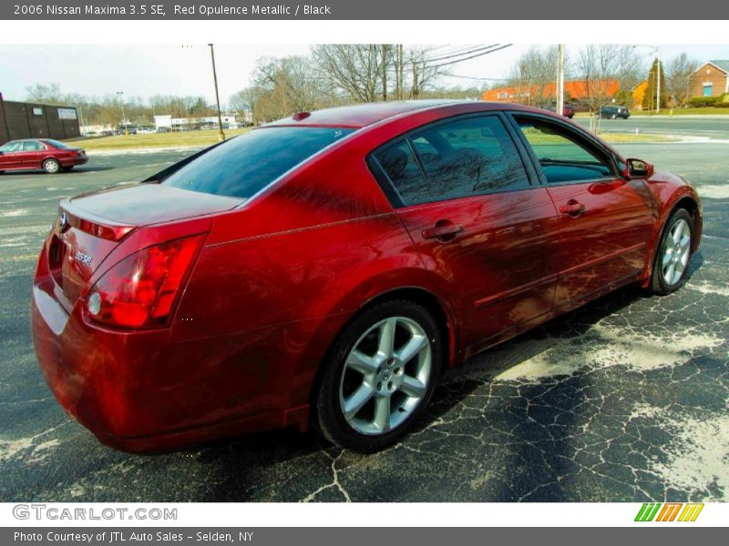 Red Opulence Metallic / Black 2006 Nissan Maxima 3.5 SE
