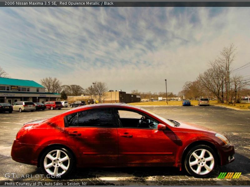 Red Opulence Metallic / Black 2006 Nissan Maxima 3.5 SE