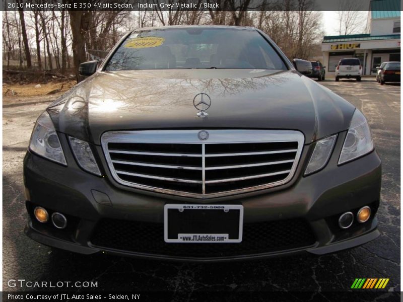 Indium Grey Metallic / Black 2010 Mercedes-Benz E 350 4Matic Sedan