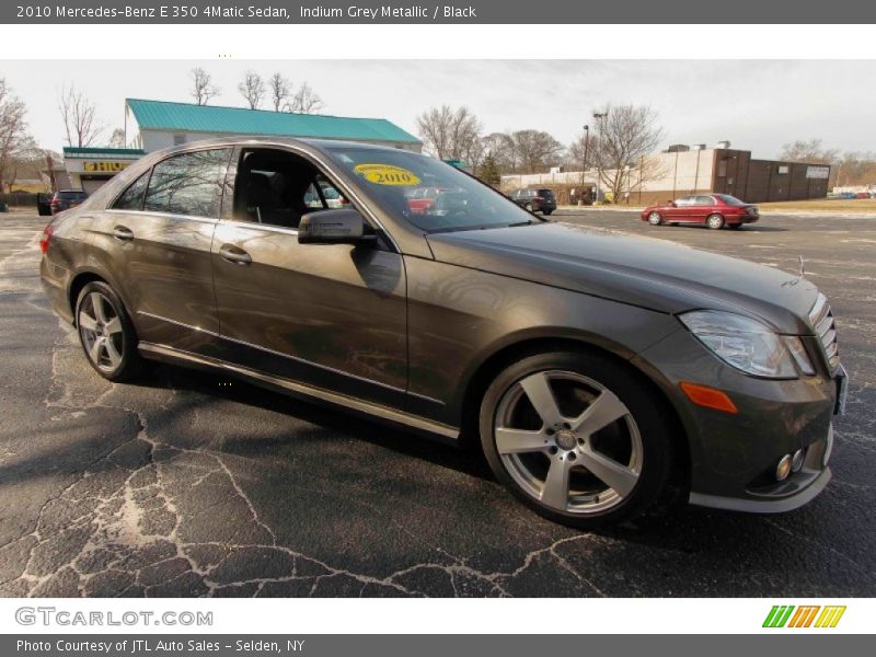 Indium Grey Metallic / Black 2010 Mercedes-Benz E 350 4Matic Sedan