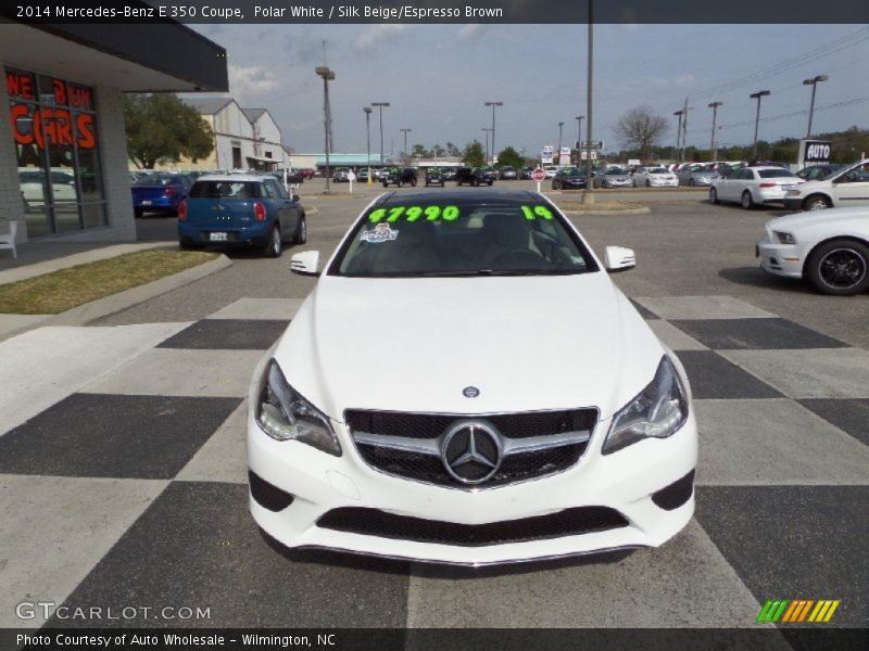 Polar White / Silk Beige/Espresso Brown 2014 Mercedes-Benz E 350 Coupe