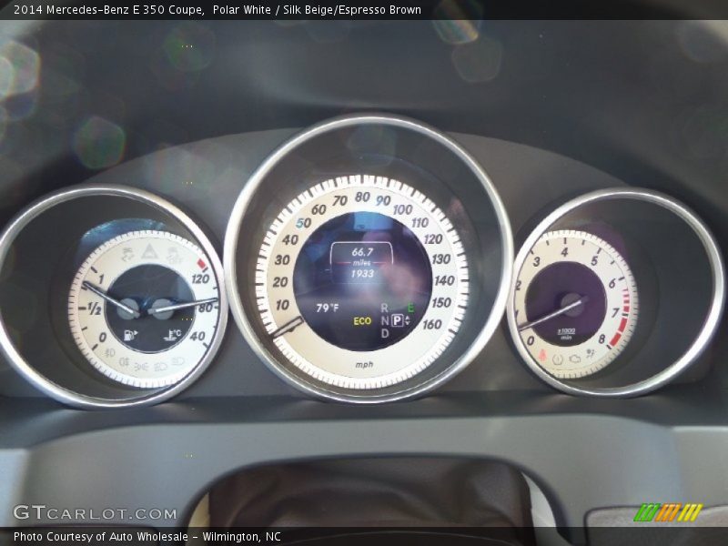 Polar White / Silk Beige/Espresso Brown 2014 Mercedes-Benz E 350 Coupe