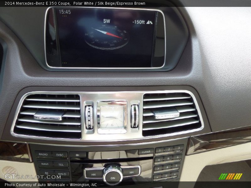 Polar White / Silk Beige/Espresso Brown 2014 Mercedes-Benz E 350 Coupe