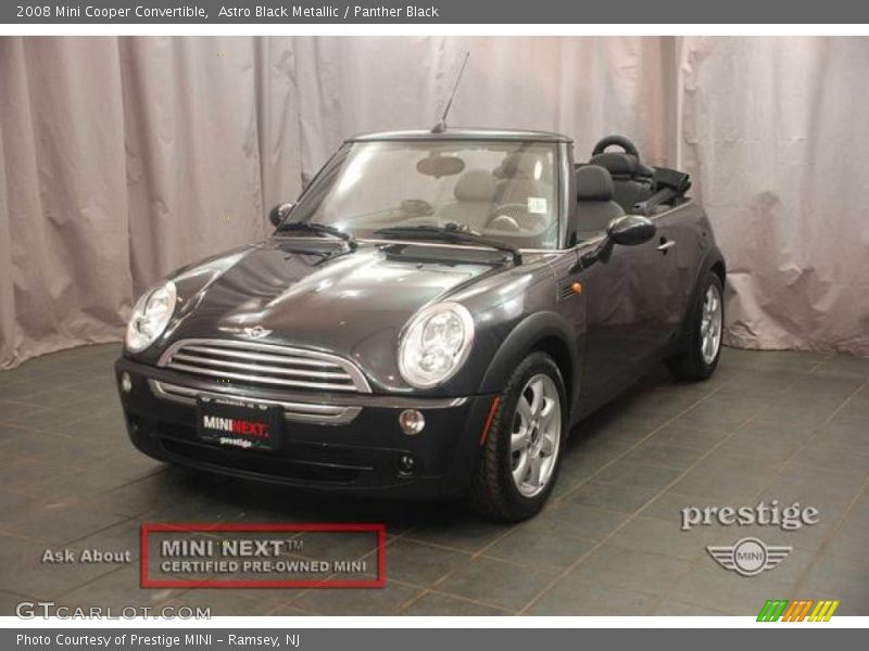 Astro Black Metallic / Panther Black 2008 Mini Cooper Convertible