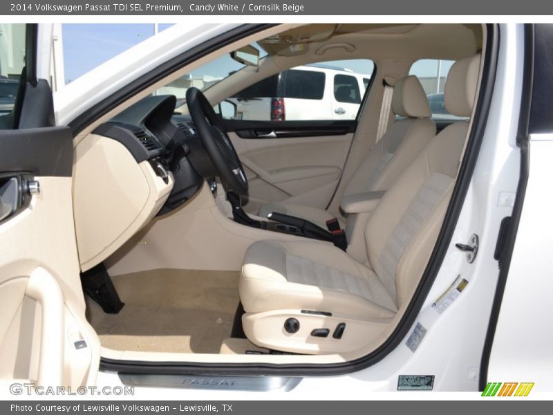 Candy White / Cornsilk Beige 2014 Volkswagen Passat TDI SEL Premium