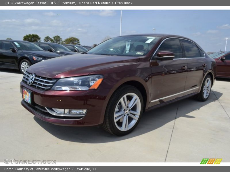 Opera Red Metallic / Titan Black 2014 Volkswagen Passat TDI SEL Premium