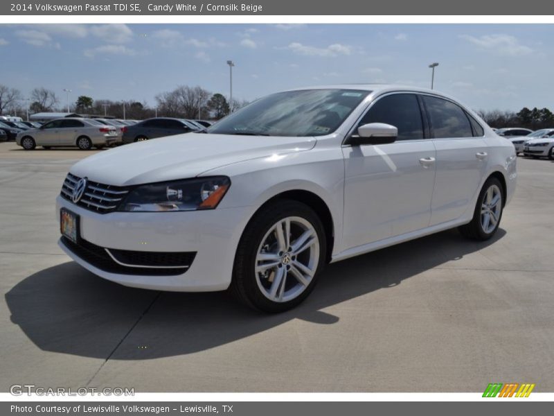 Candy White / Cornsilk Beige 2014 Volkswagen Passat TDI SE