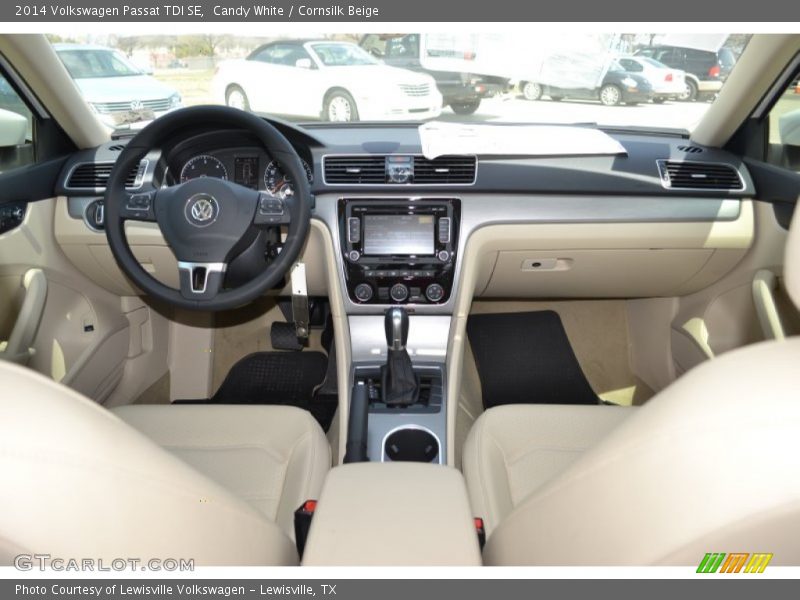 Candy White / Cornsilk Beige 2014 Volkswagen Passat TDI SE