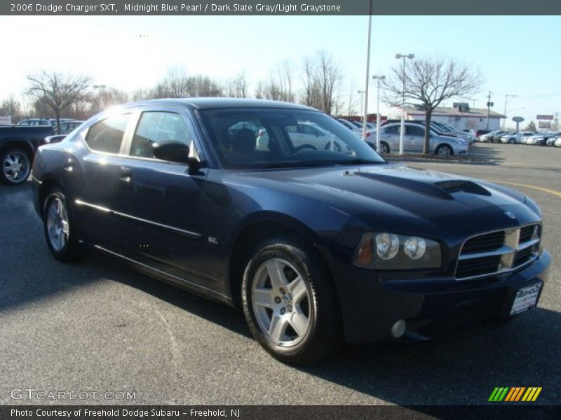 Midnight Blue Pearl / Dark Slate Gray/Light Graystone 2006 Dodge Charger SXT