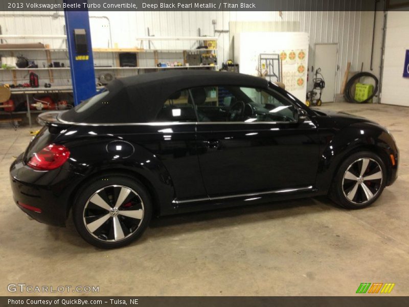Deep Black Pearl Metallic / Titan Black 2013 Volkswagen Beetle Turbo Convertible