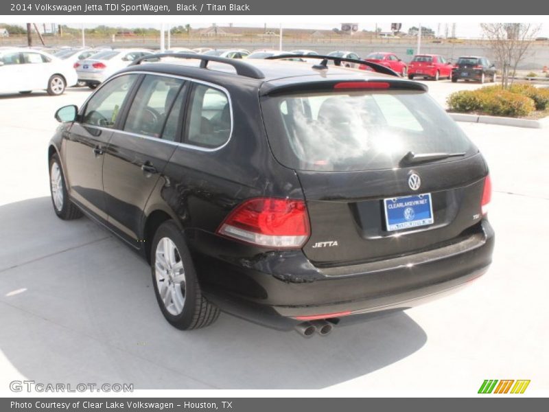 Black / Titan Black 2014 Volkswagen Jetta TDI SportWagen