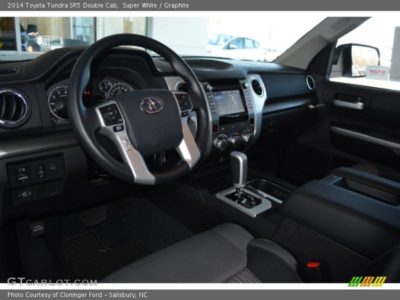 Super White / Graphite 2014 Toyota Tundra SR5 Double Cab