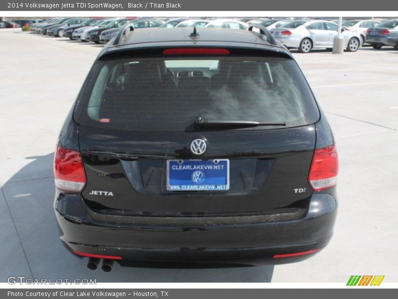 Black / Titan Black 2014 Volkswagen Jetta TDI SportWagen